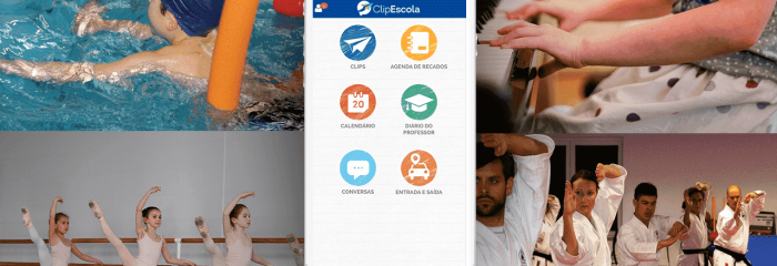 Aplicativo de comunicação para escolas de música, teatro, natação e outros segmentos!