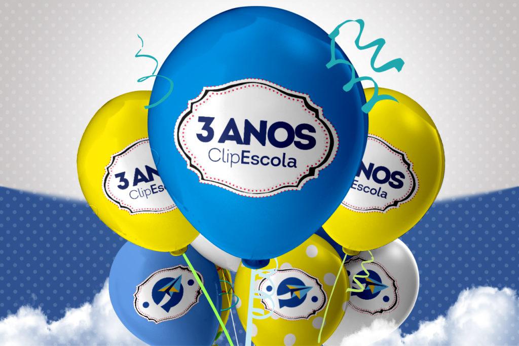 Aniversário de três anos da ClipEscola Aniversário de três anos da ClipEscola