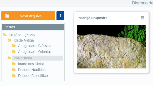 Materiais didáticos - diretório de conteúdos